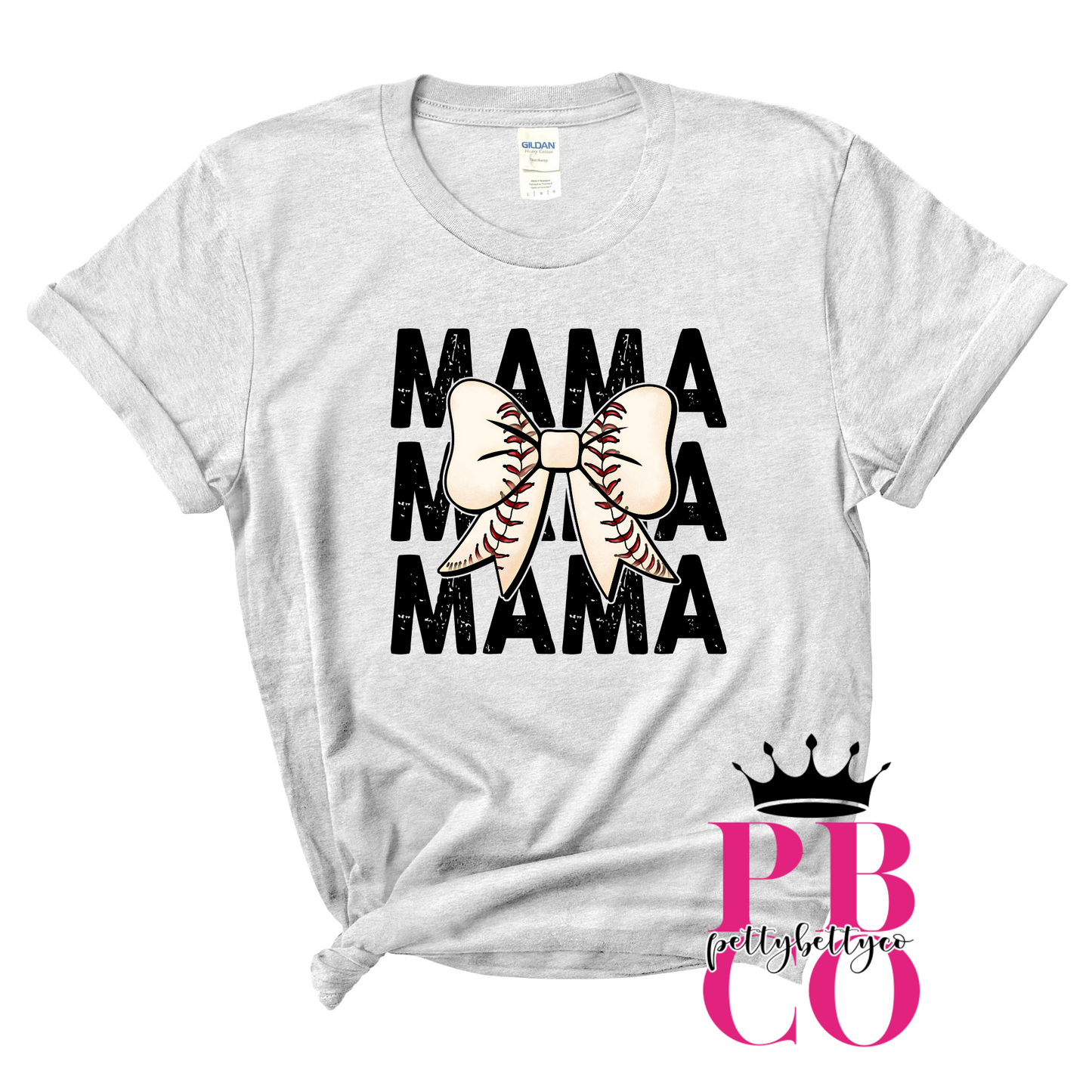 Baseball Coquette Bow Mama Shirt