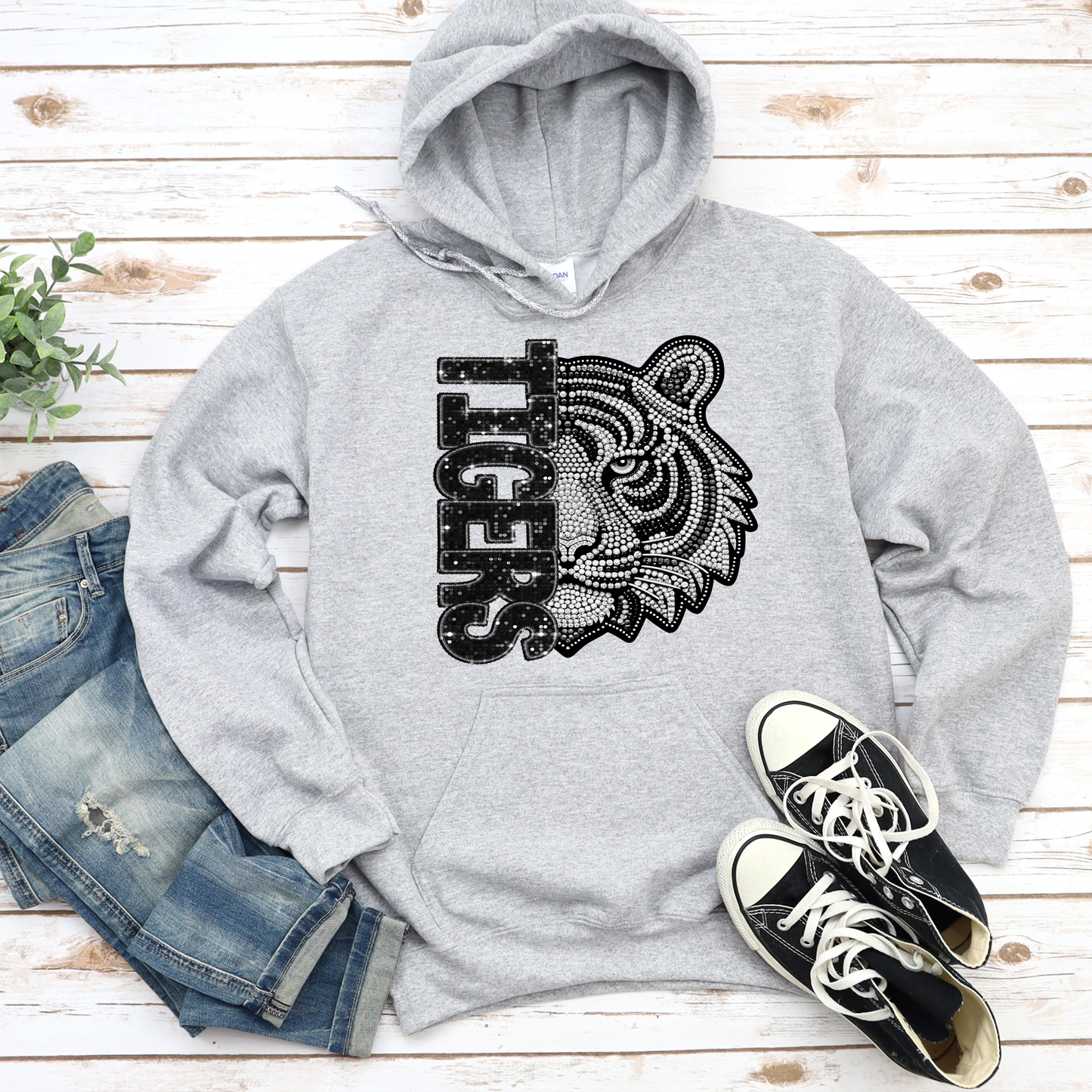 Silver Tiger Bling Design