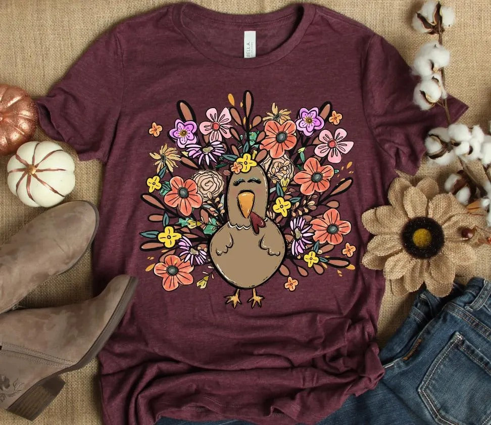 Floral Turkey Shirt