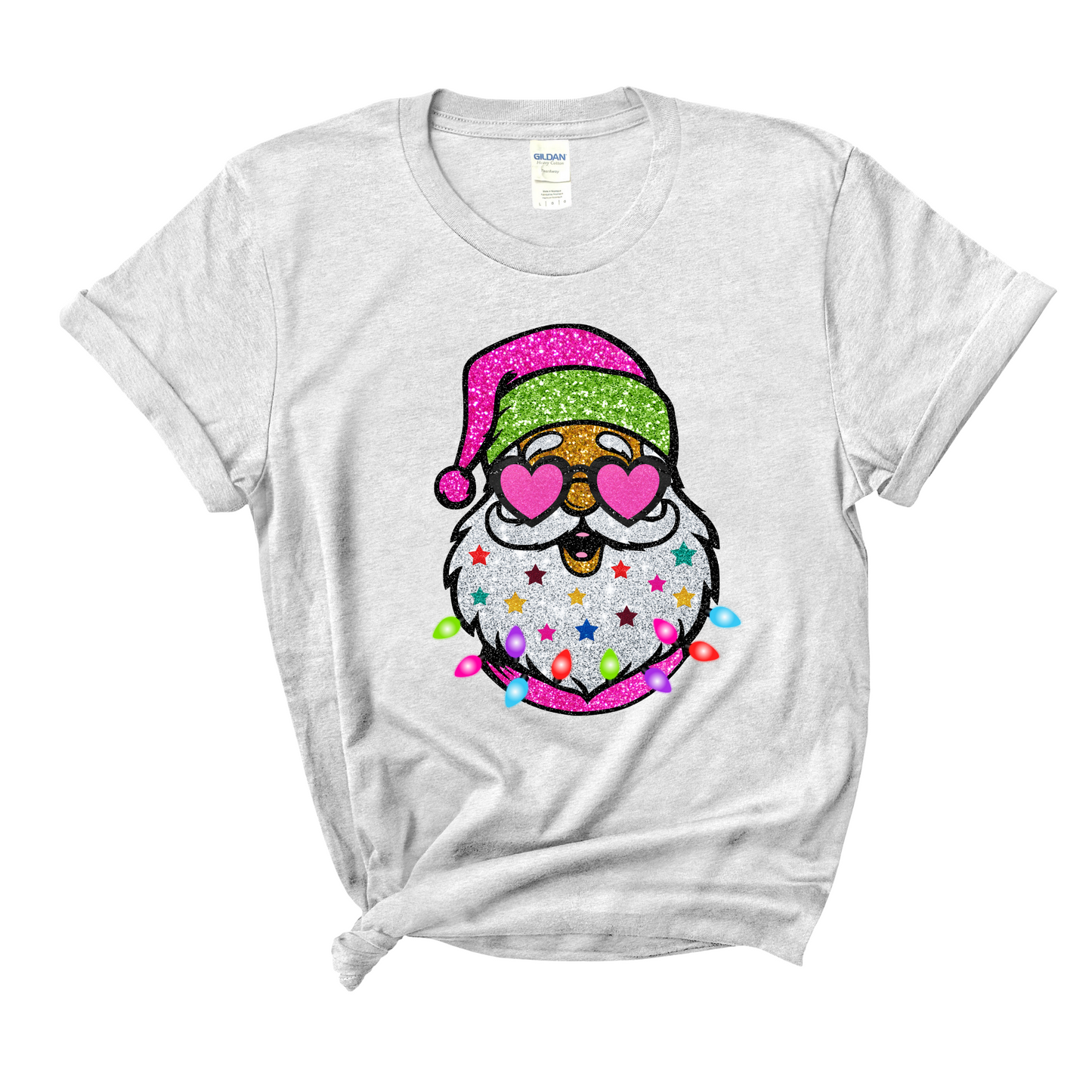 Neon Santa Bleached Tee