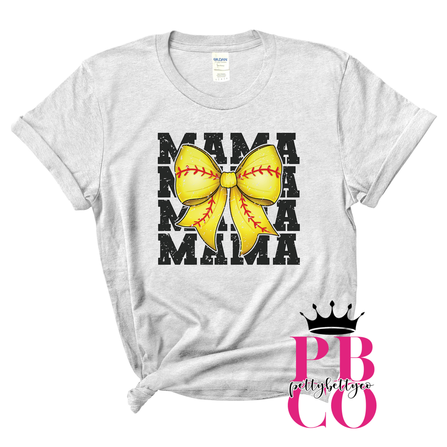Softball Coquette Bow Mama Shirt