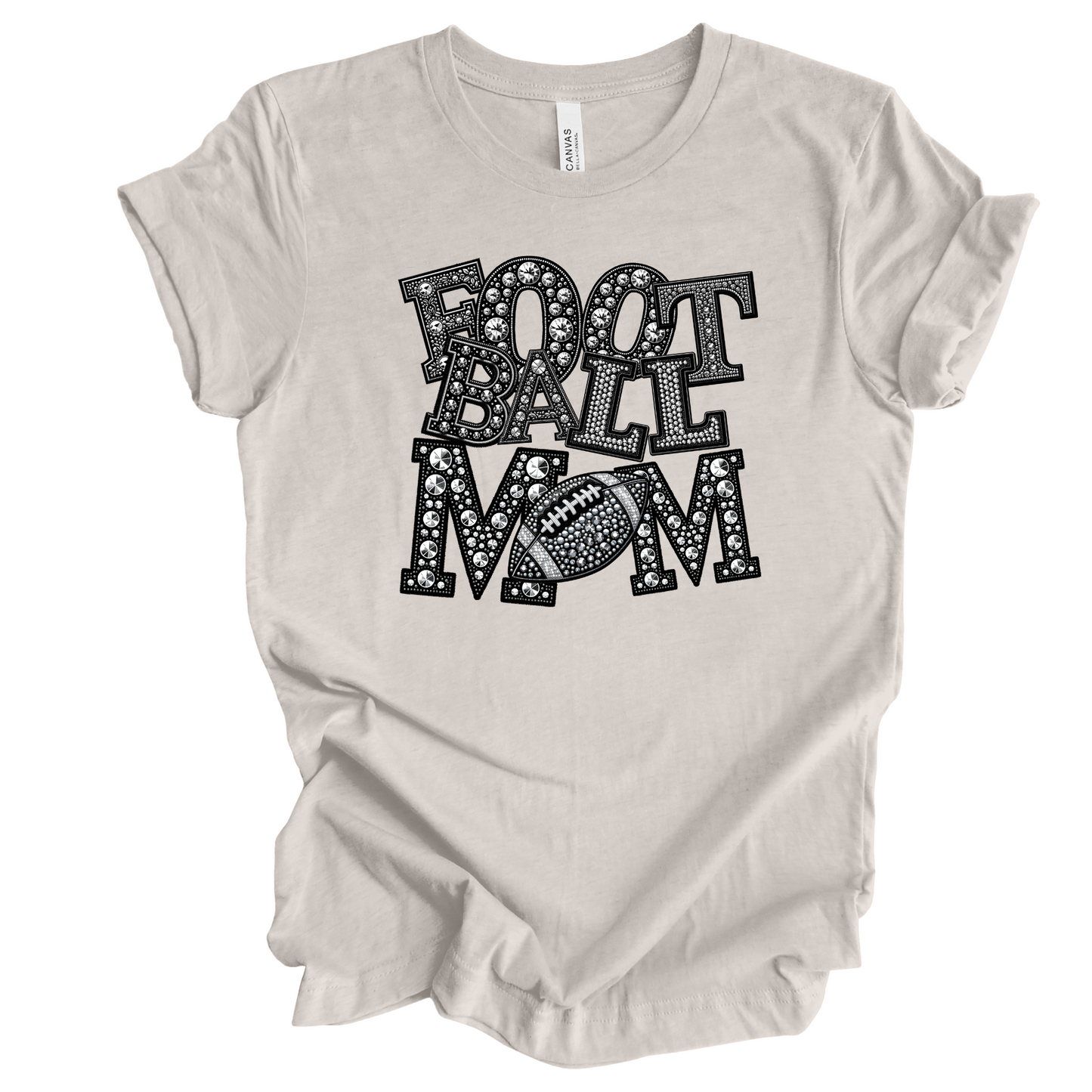 Bling Football Mom T-Shirt