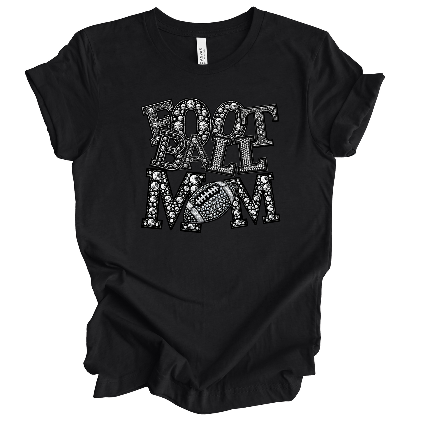 Bling Football Mom T-Shirt