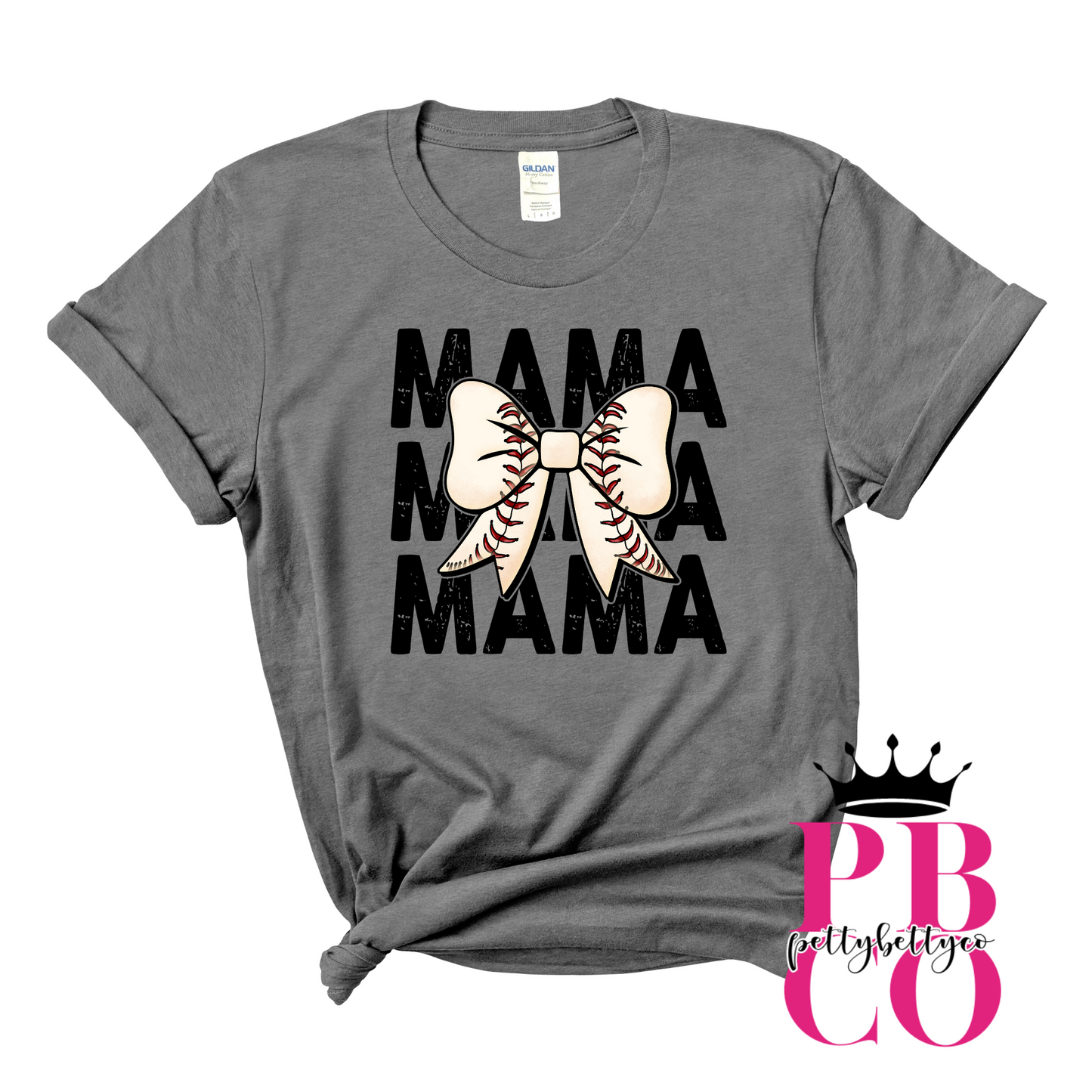 Baseball Coquette Bow Mama Shirt