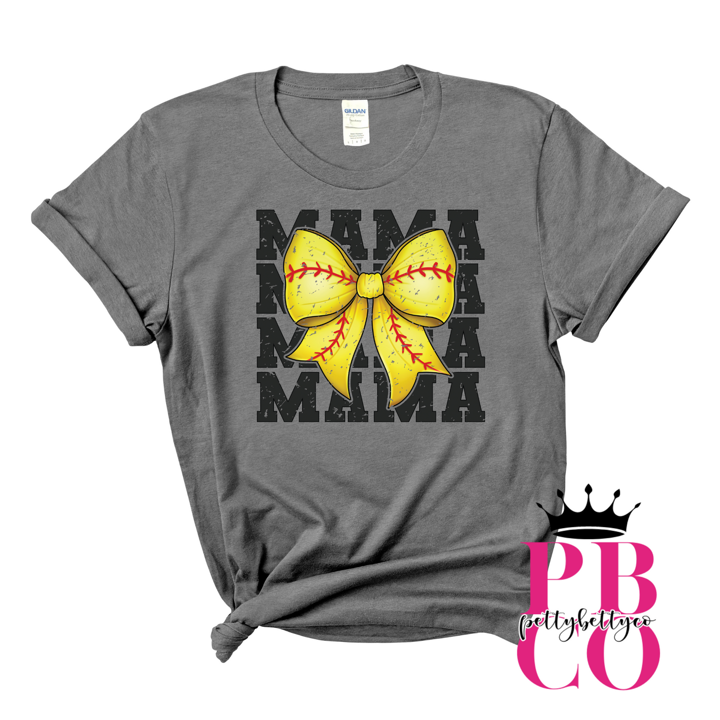 Softball Coquette Bow Mama Shirt