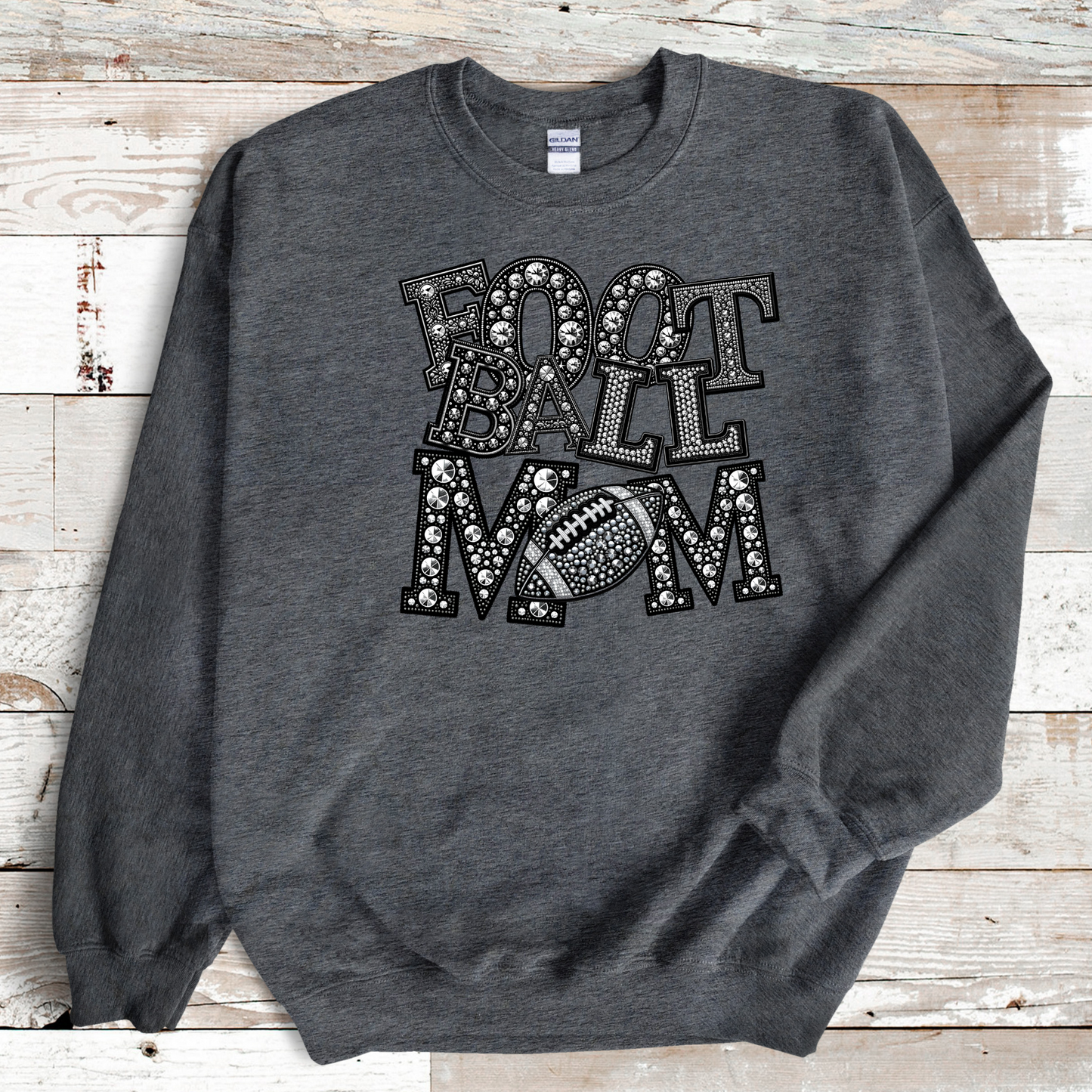 Bling Football Mom Sweatshirt