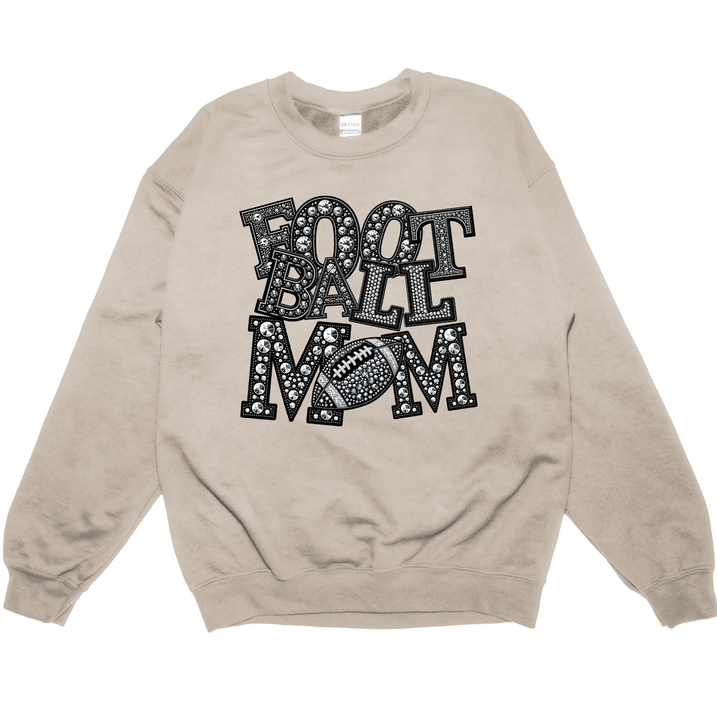 Bling Football Mom Sweatshirt