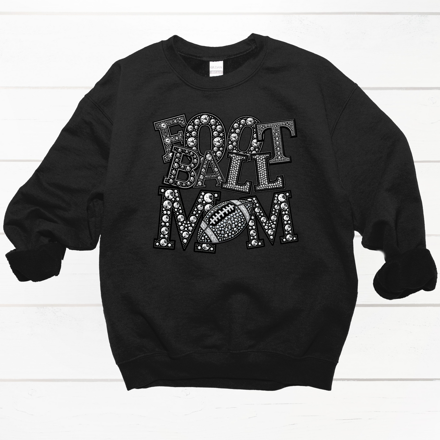 Bling Football Mom Sweatshirt