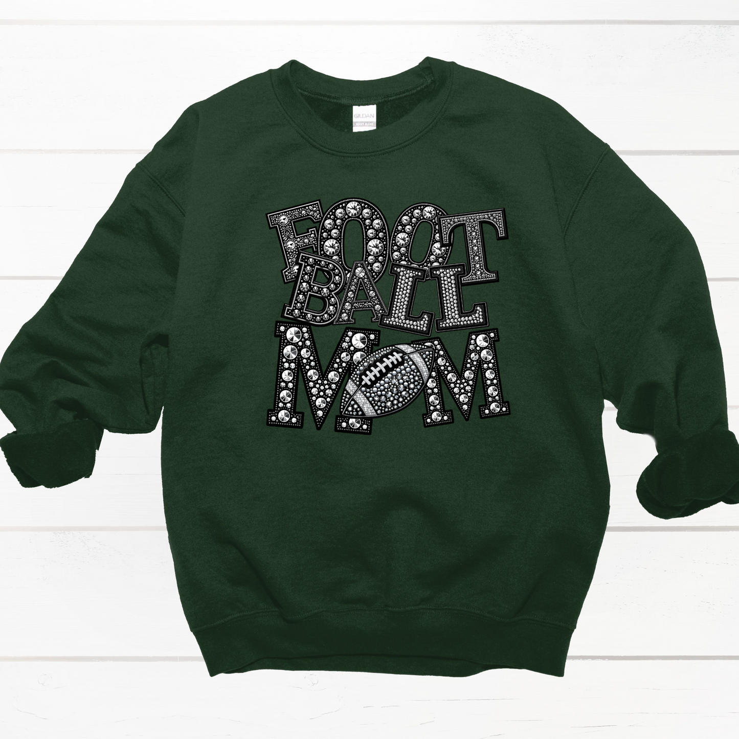 Bling Football Mom Sweatshirt