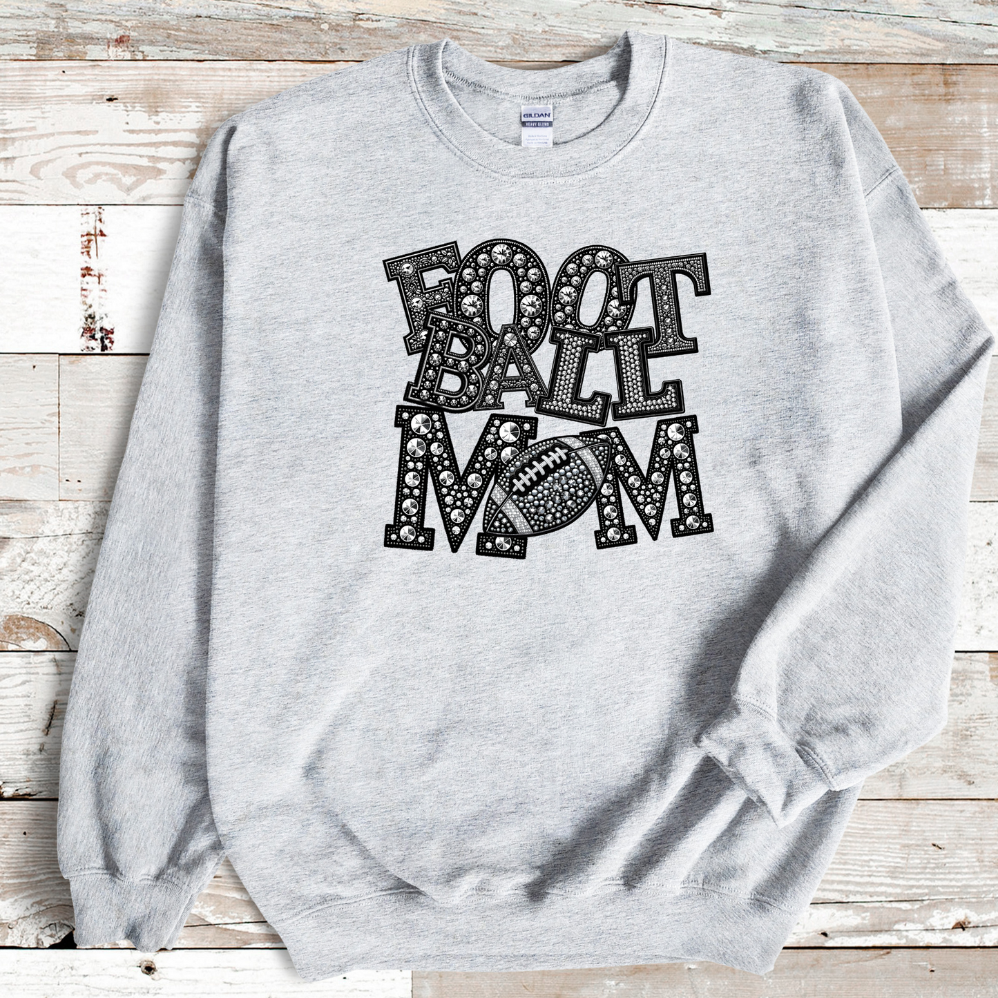 Bling Football Mom Sweatshirt