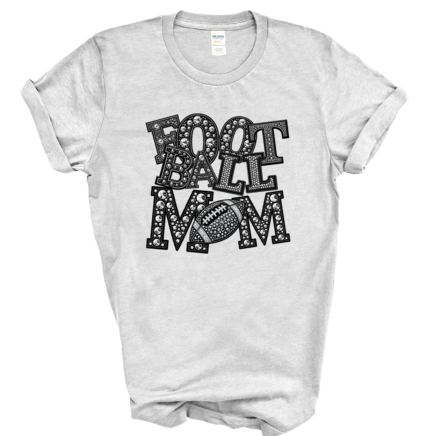 Bling Football Mom T-Shirt