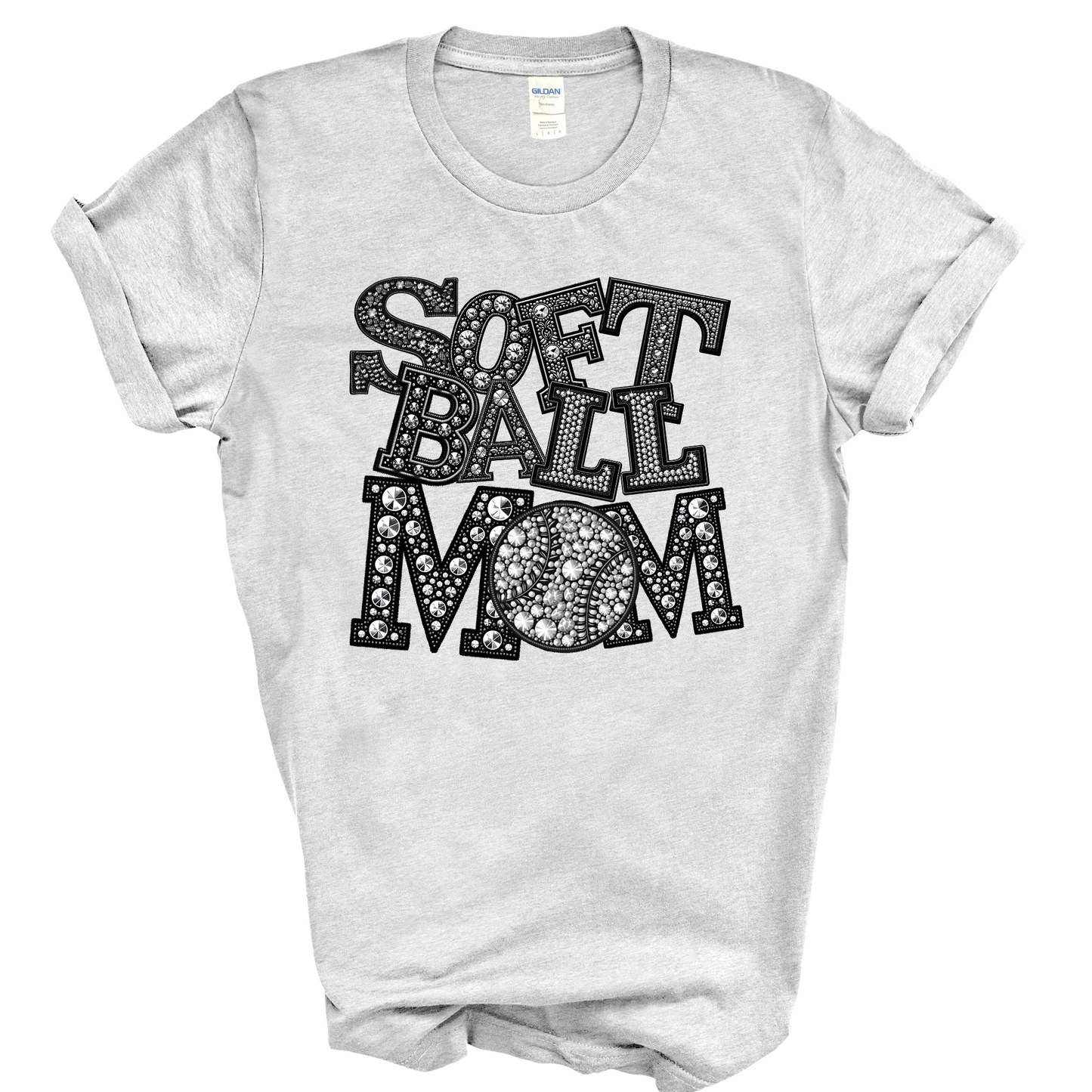 Bling Softball Mom Shirt