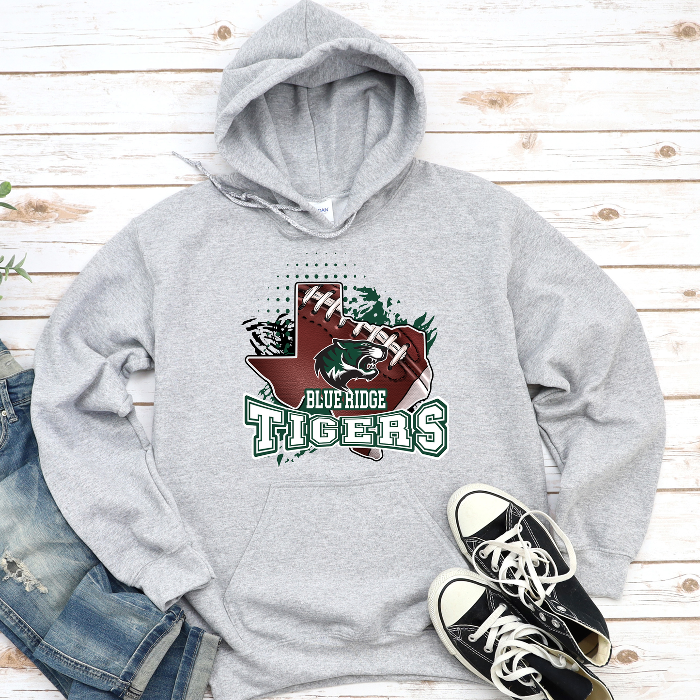 BR Tigers TX Football Design