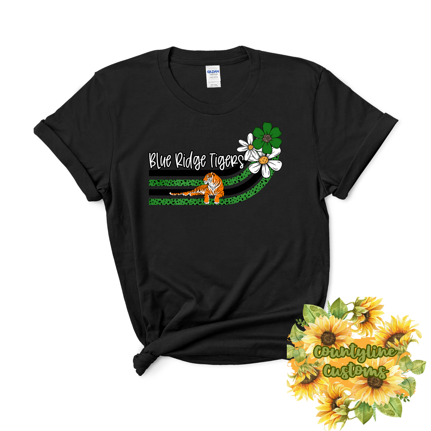 Blue Ridge Tigers School Spirit Shirt - Groovy Tiger Mascot Tee"