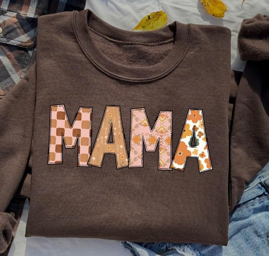 MAMA Fall Text on Brown