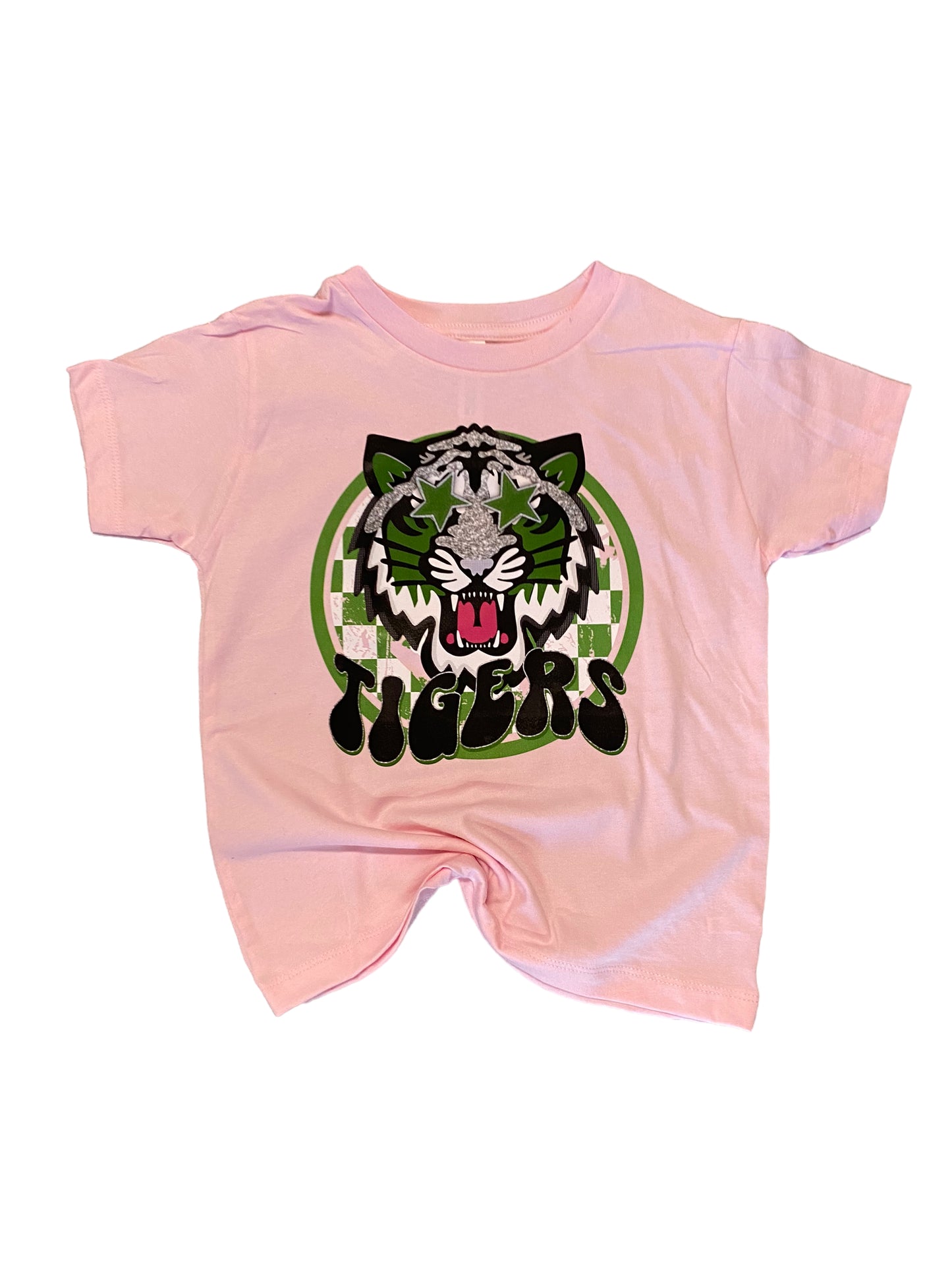 Green Starry Eyed Tiger Design