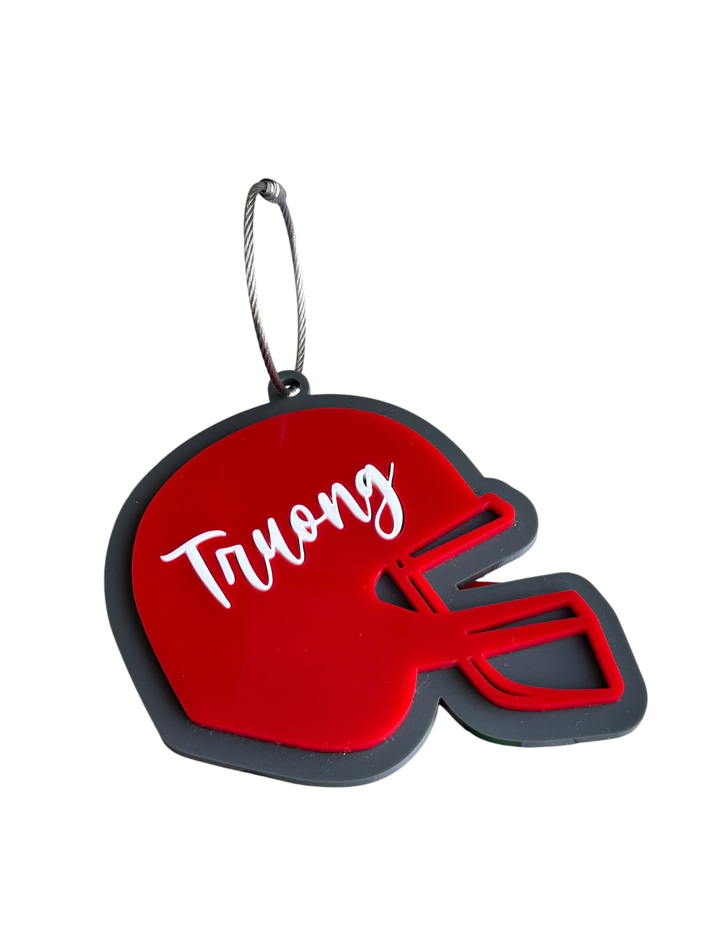 Football Helmet Bag Tag