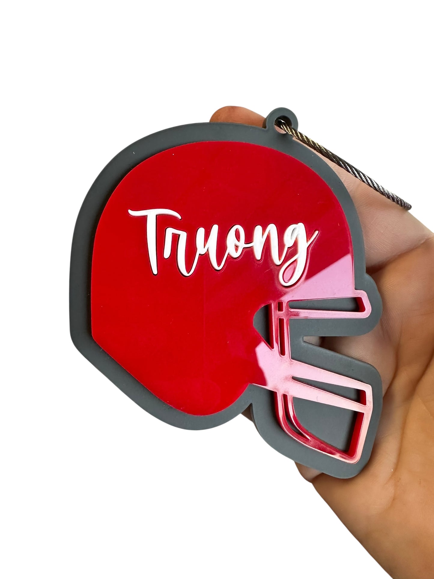 Football Helmet Bag Tag