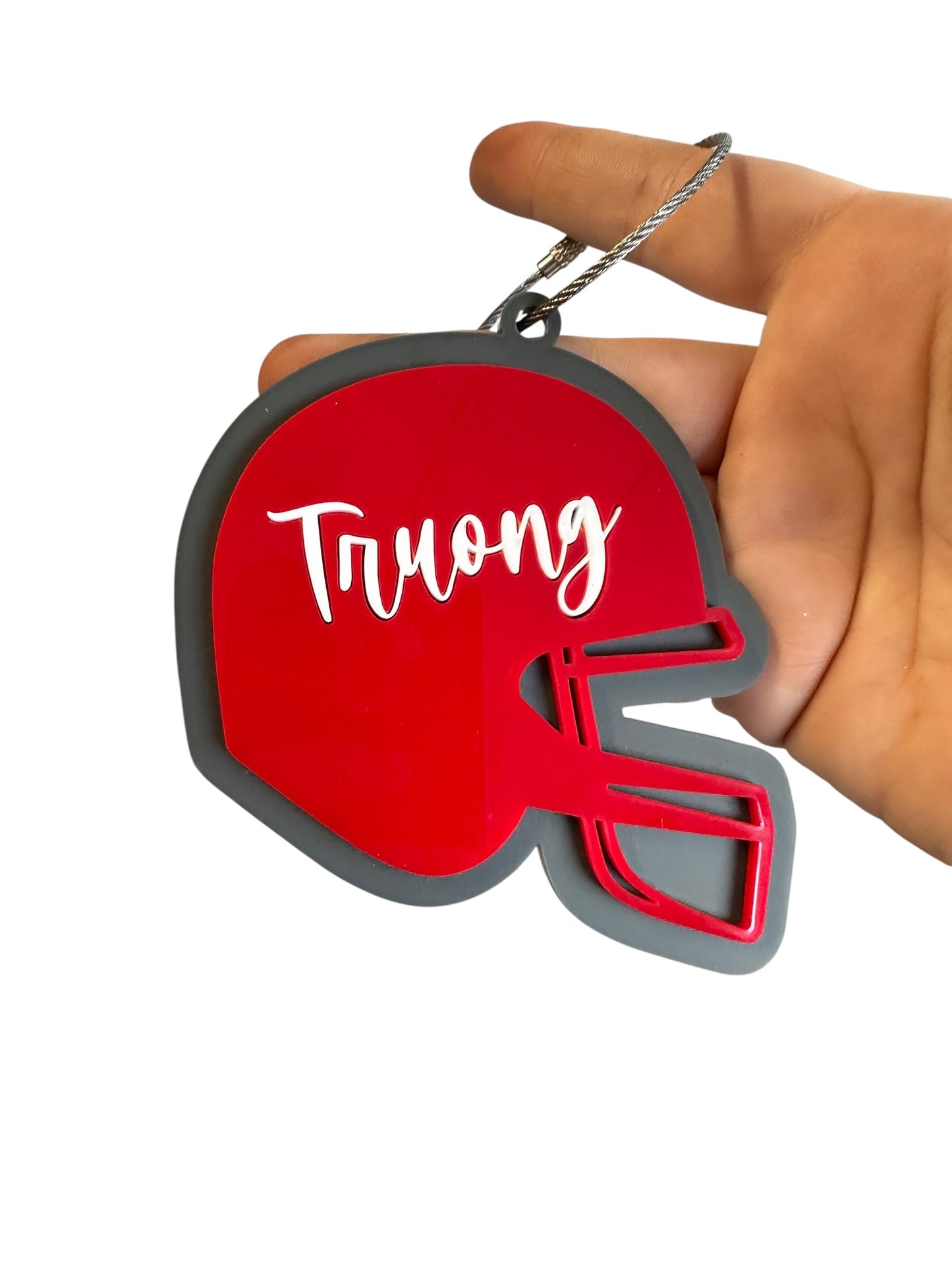 Football Helmet Bag Tag