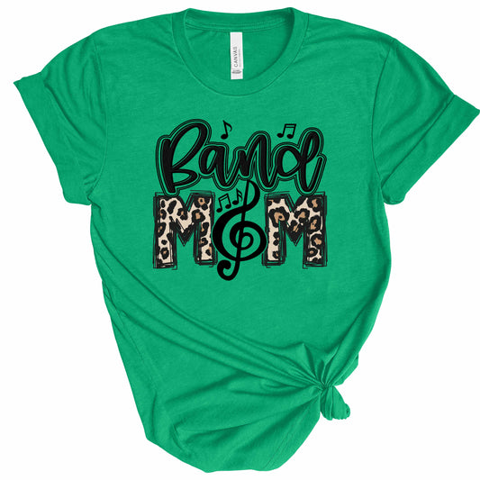 Leopard Band Mom Shirt