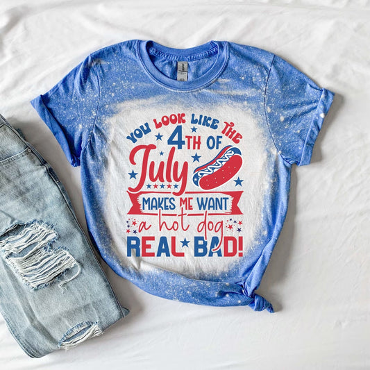 Bleached 4th July Tee