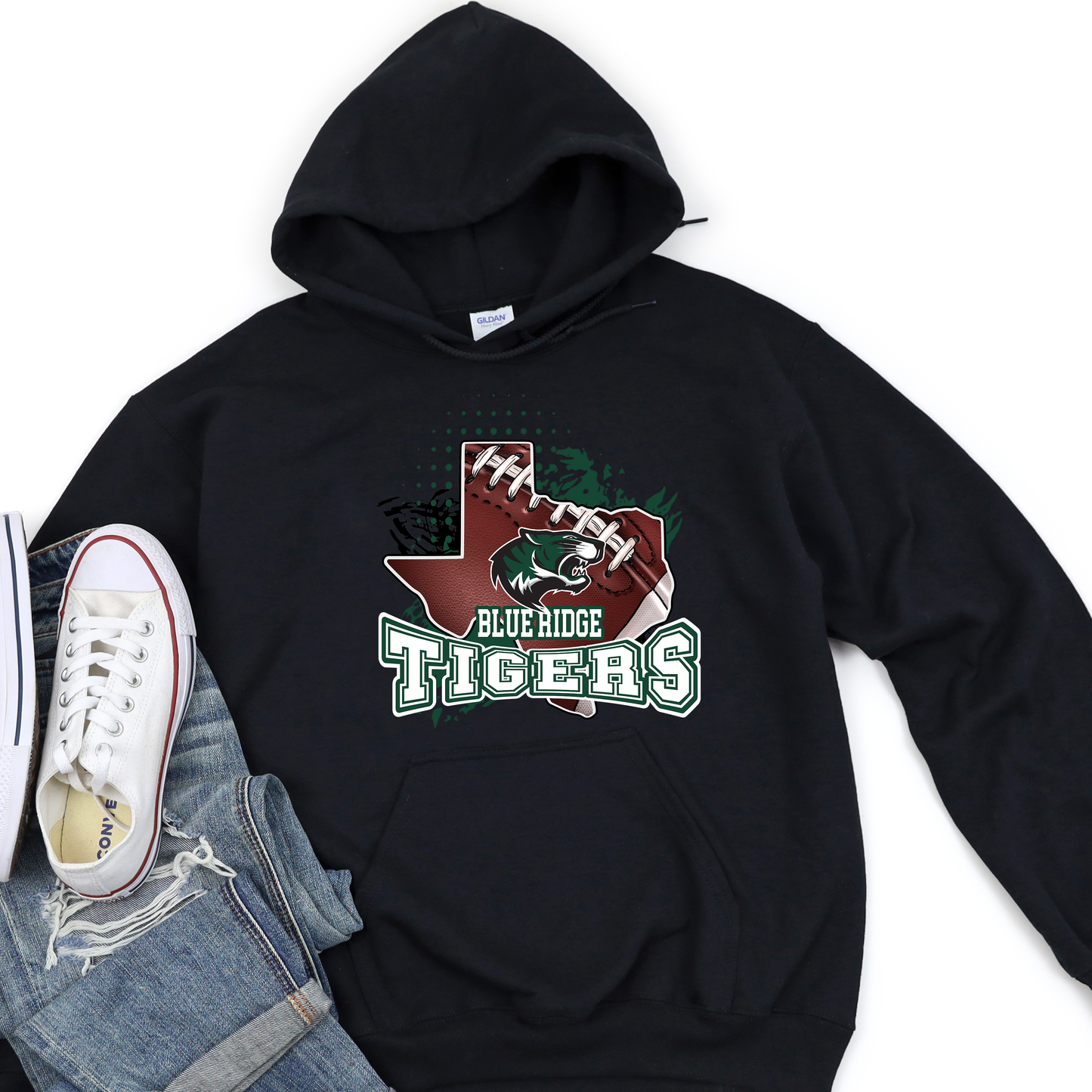 BR Tigers TX Football Design