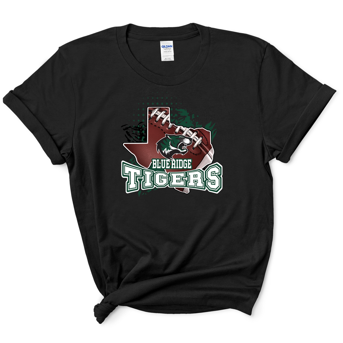 BR Tigers TX Football Design