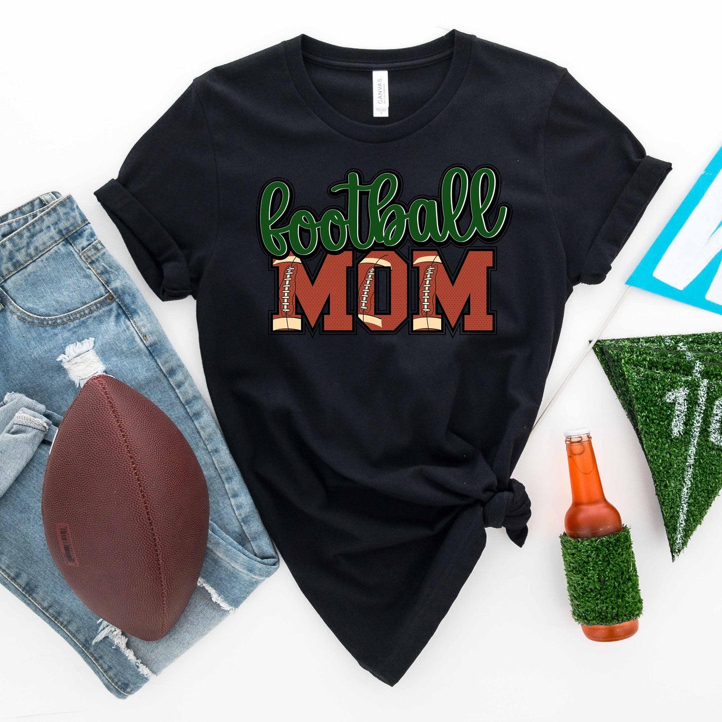 Football MOM Shirt - No Leopard