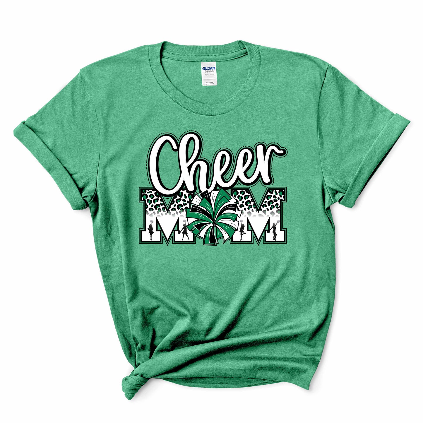 Green or Gray Cheer Mom Shirt