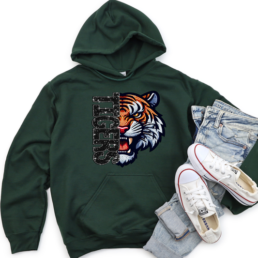 Tigers Orange Bling Design