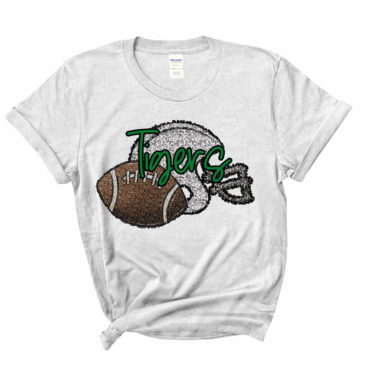 Silver Football Helmet Shirt