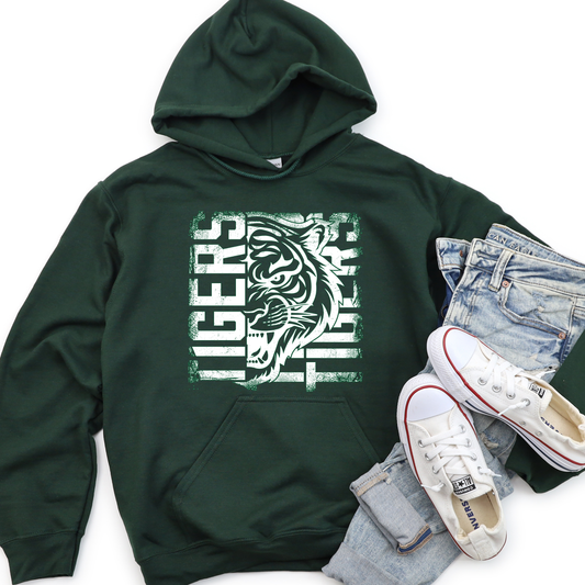 Distressed Tiger Hoodie