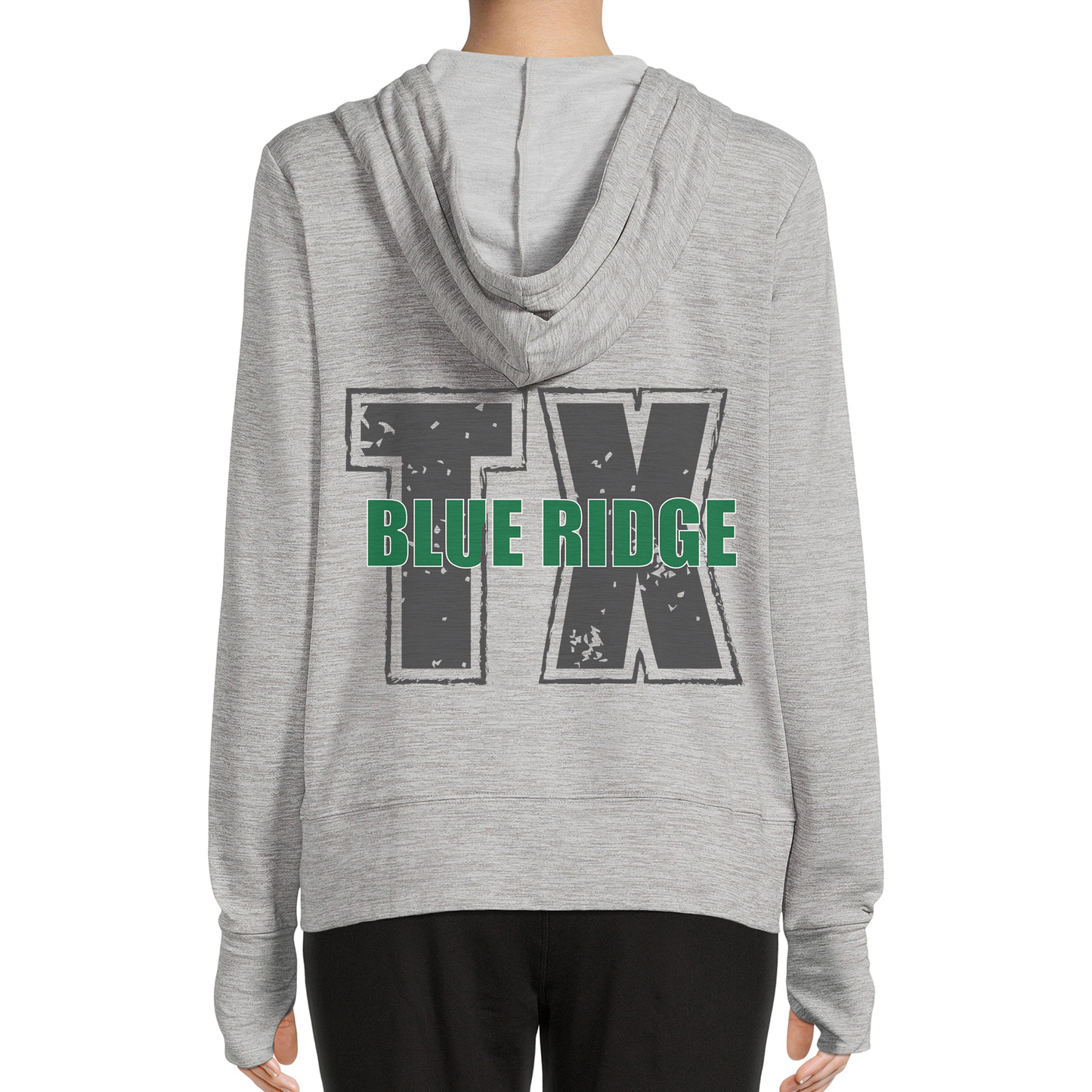 BR TX Paw Print Zip Up Sweatshirt