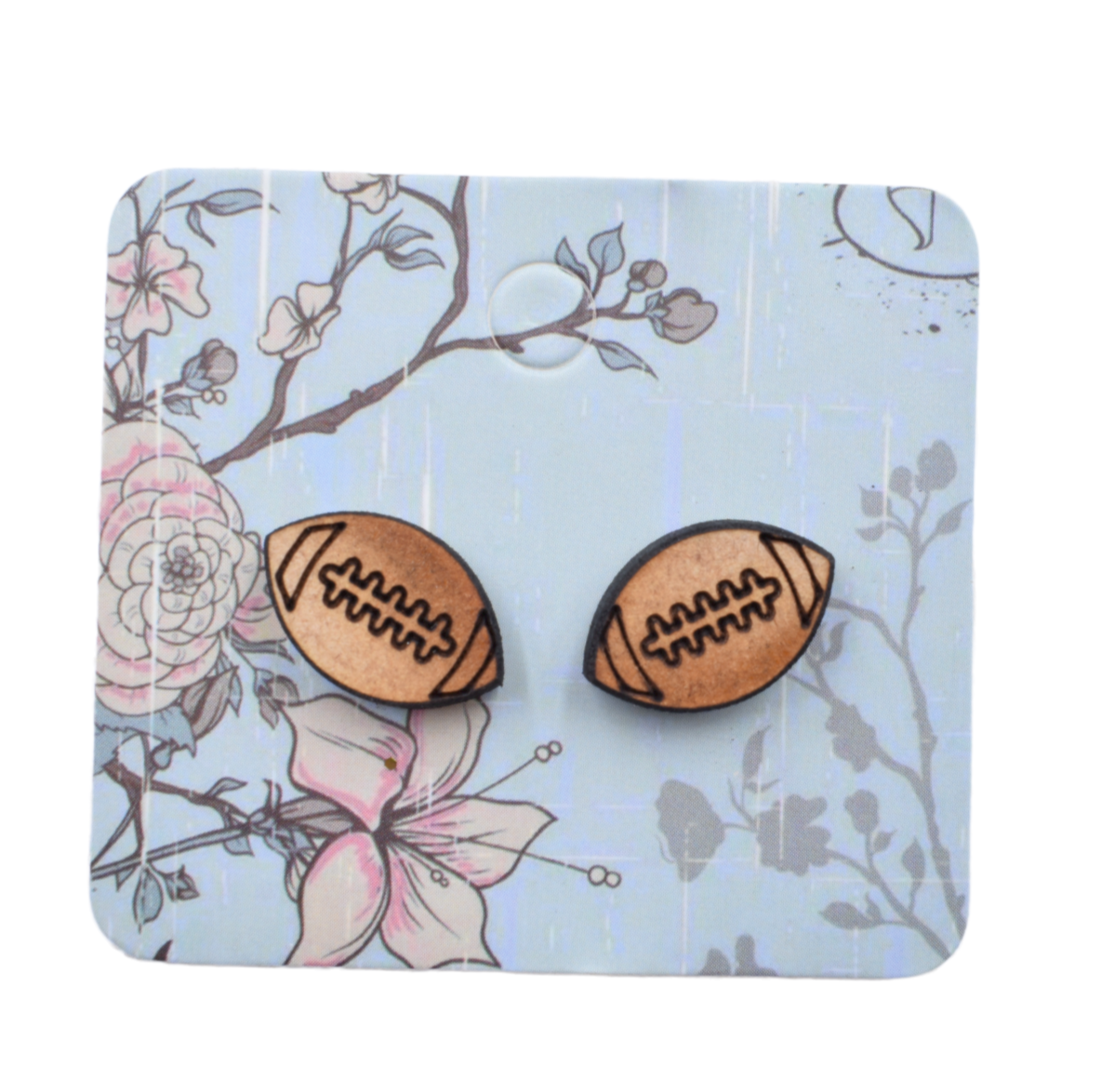 Mini Football Stud Earrings