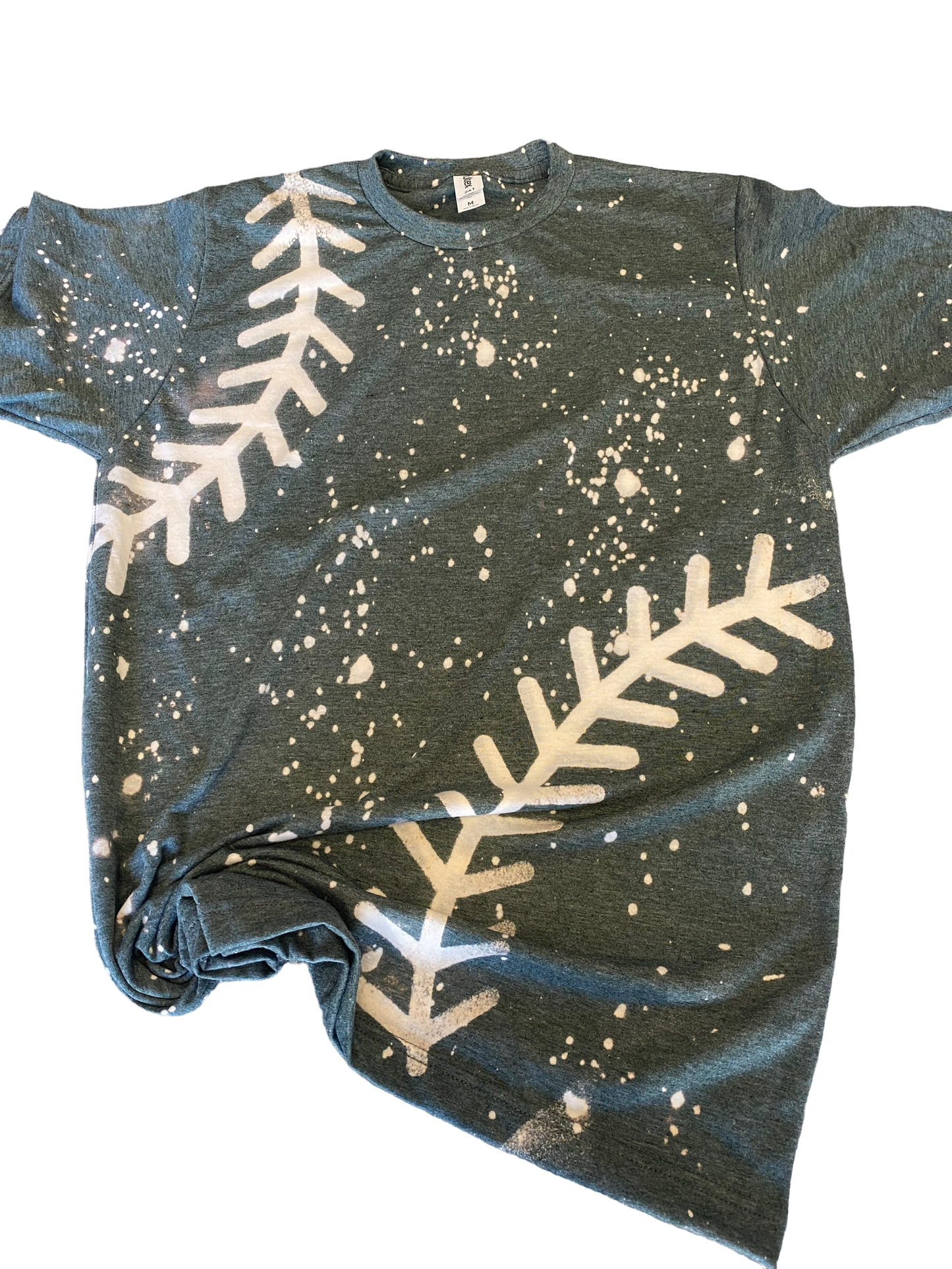 Green Baseball/Softball Seam Bleached Shirt