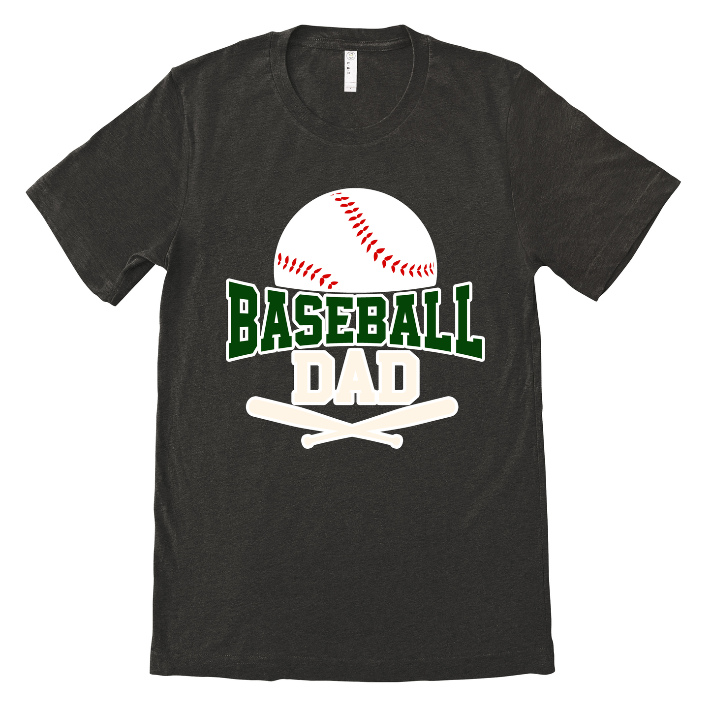 Baseball Dad Crossed Bats T-Shirt