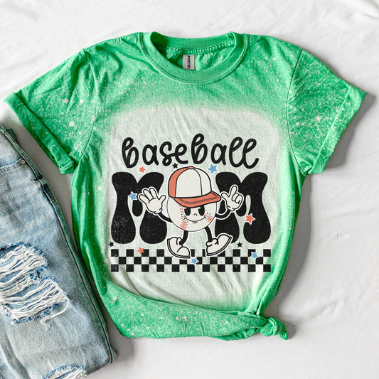 Baseball Mama Checker T-Shirt