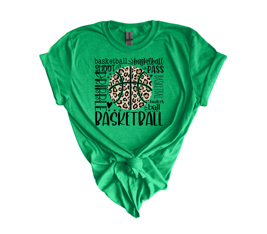 Basketball Typography T-Shirt