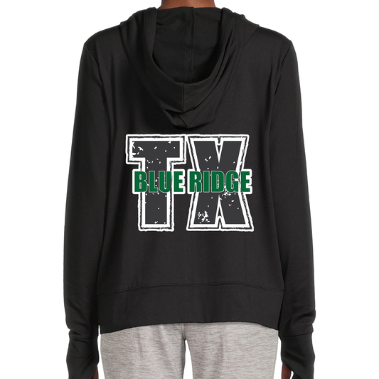 BR TX Paw Print Zip Up Sweatshirt