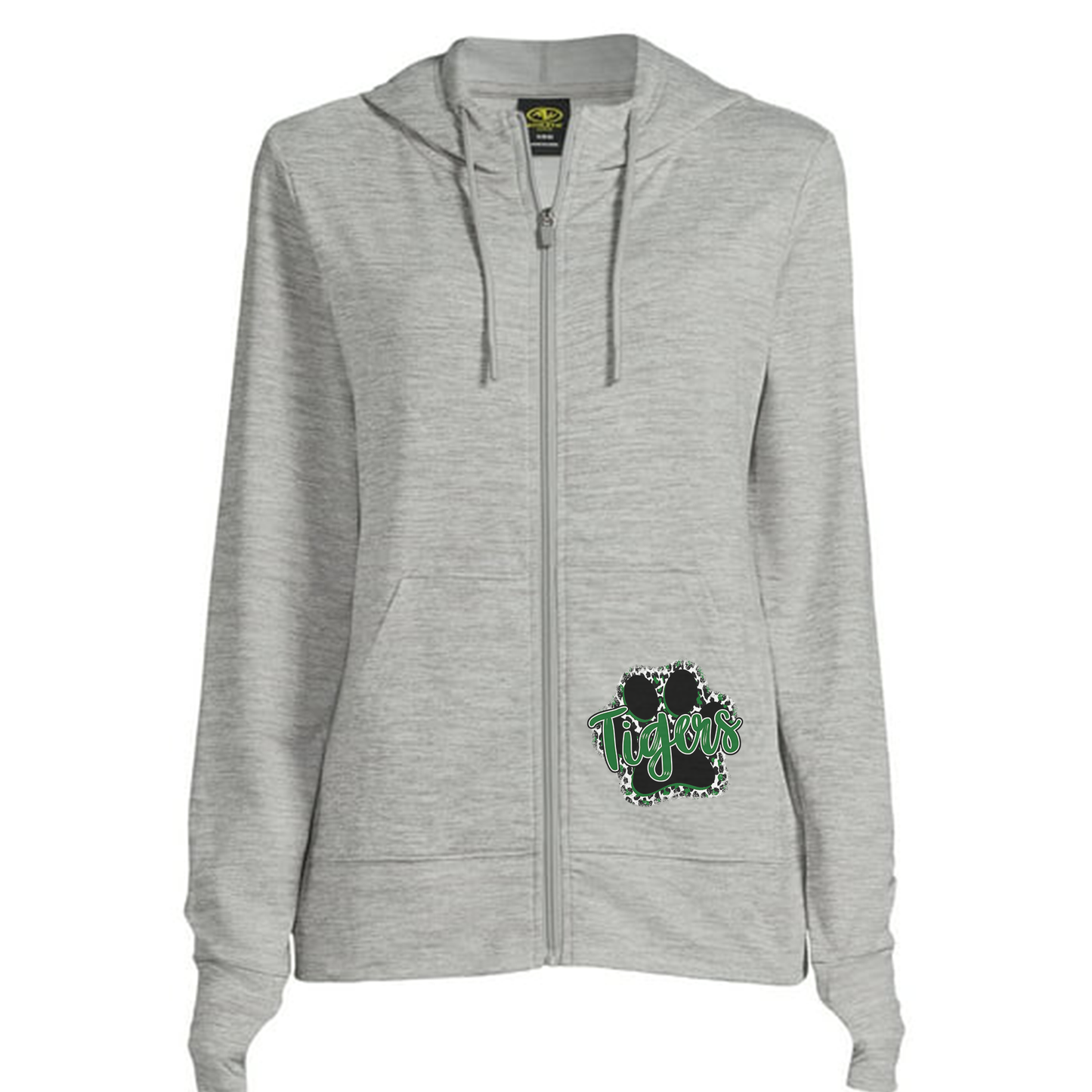 BR TX Paw Print Zip Up Sweatshirt