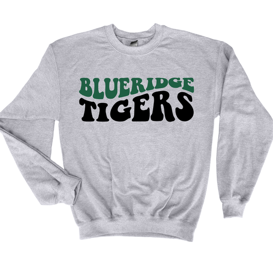 Wavy Blue Ridge Tigers Design