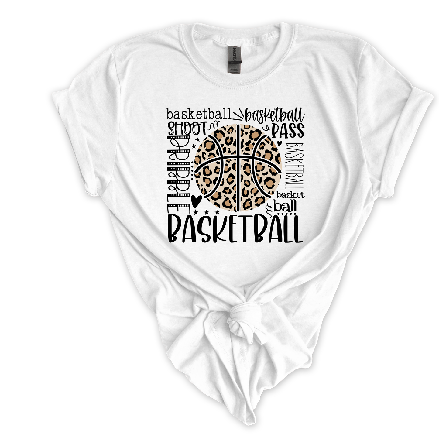 Basketball Typography T-Shirt